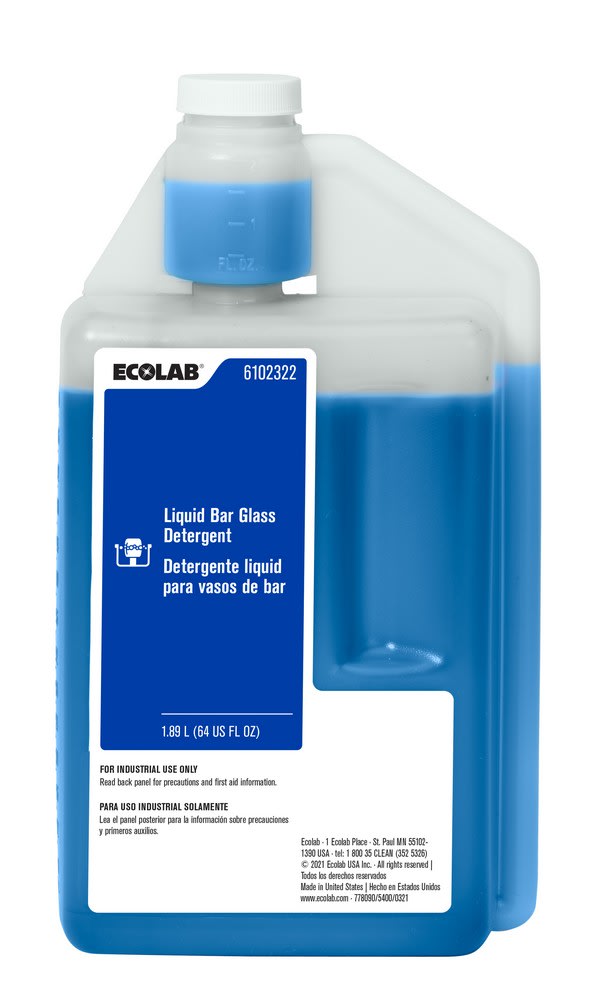 Liquid Liquid – GR049（LP / Grand ） GuestSupply US | Ecolab® Liquid Bar Glass Detergent, 64oz, #6102322